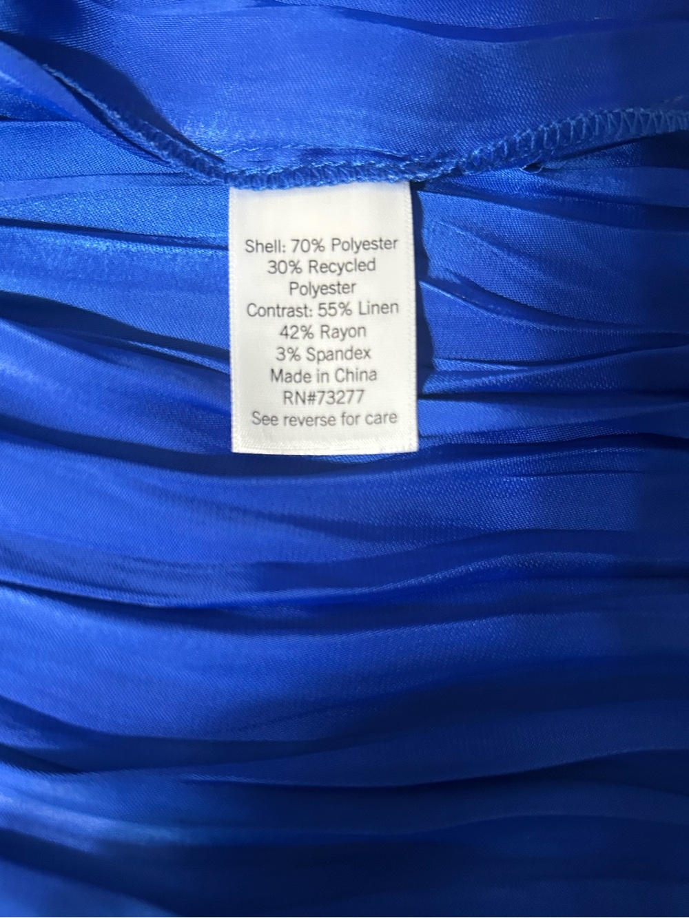 Nine West Royal Blue Pleated Maxi Dress - Picture 5 of 9